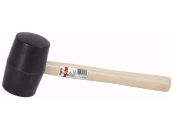 (obrázek pro) KRT904003 Gumová palice černá 900g - Dřevěná násada KREATOR