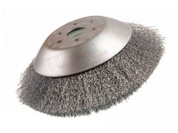 (obrázek pro) Drátěný čistící kotouč ke křovinořezu 25,4x200mm MAR-POL