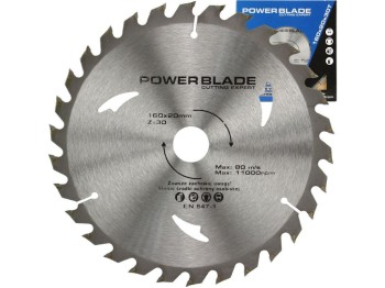 (obrázek pro) Kotouč pilový s SK plátky (vidiový), 160x30Tx20mm POWER BLADE