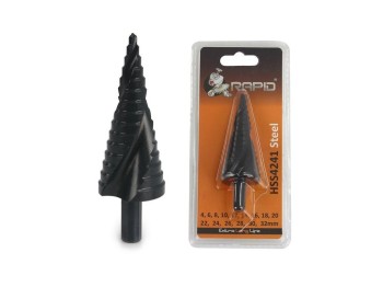 (obrázek pro) Stupňovitý vrták se spirálou 4-32mm RAPID