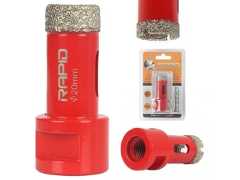 (obrázek pro) Diamantový korunkový vrták s otvorem ⌀20 mm M14 RAPID