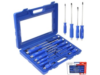 (obrázek pro) Šroubováky úderové, sada 12ks, magnetické, šestihran MAR-POL