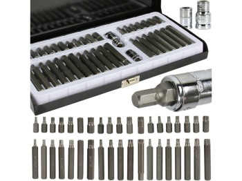 (obrázek pro) Klíče TORX, IMBUS, XZN, hlavice zástrčné, sada 40ks MAR-POL