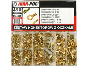 (obrázek pro) Sada kabelových konektorů do auta s očky 450ks MAR-POL