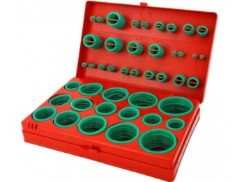 (obrázek pro) Sada gumových o-kroužků, pro spoje klimatizace, 419 ks