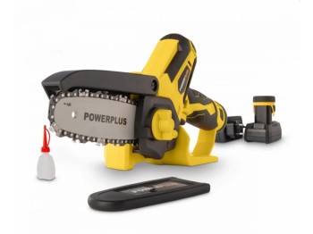 (obrázek pro) POWXG1045 AKU jednoruční řetězová pila 12V LI-ION 100mm POWERPLUS