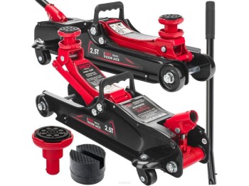 (obrázek pro) Pojízdný hydraulický zvedák 2.5t, nízkoprofilový, s prodloužením RED TECHNIC