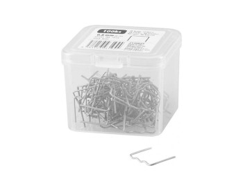 (obrázek pro) Spona pro pistol na sváření plastů, plochá vlna, 0,8mm, 100ks