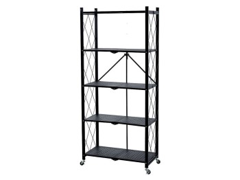 (obrázek pro) Regál Racks RAW5T, kovový, na kolečkách, 4 police, 1630 x 720 x 340 mm, 250 kg
