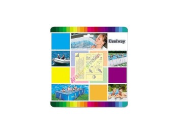 (obrázek pro) Sada na opravu bazénů 65x65 mm, 10ks Bestway