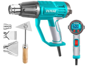 (obrázek pro) Pistole horkovzdušná s LCD displejem, 2000 W TOTAL