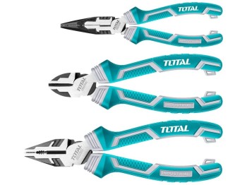 (obrázek pro) Kleště, sada 3ks, 160-180-200mm, industrial, CrV TOTAL