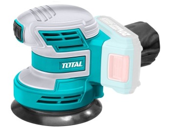 (obrázek pro) Aku excentrická bruska, 125mm, 20V Li-ion, 2000mAh, bez baterie a nabíječky, TOTAL