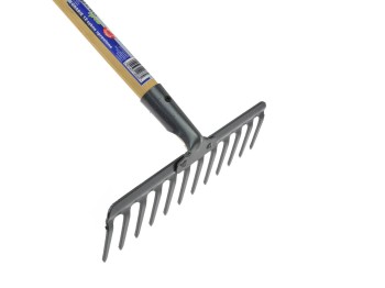 (obrázek pro) 12-Tine Rake with Wood Handle