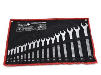 (obrázek pro) 17pcs Combination spanner set 8-32mm, satin, CRV, Cold stamped