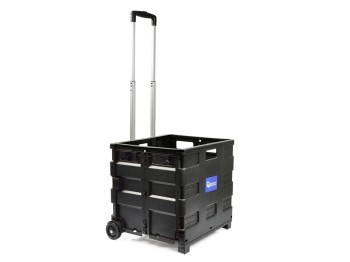 (obrázek pro) Přepravní skládací box, nákupní vozík na kolečkách 35 kg GEKO