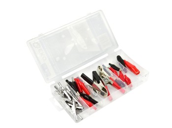 (obrázek pro) Sada 28ks elektrikářských svorek (krokodýlů) GEKO