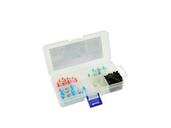 (obrázek pro) Letovací spojky s cínem a smršťovací bužírkou, sada 100ks GEKO