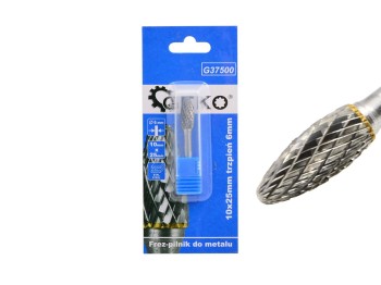 (obrázek pro) Stopková fréza na kov 10x25mm, plaménková GEKO