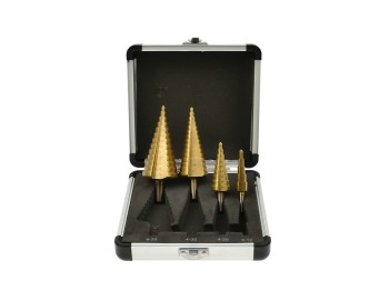 (obrázek pro) Stupňovité vrtáky, sada 4ks GEKO