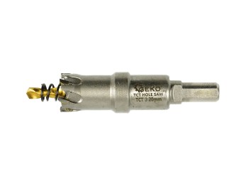 (obrázek pro) Korunkový vrták do kovu TCT, 20mm GEKO