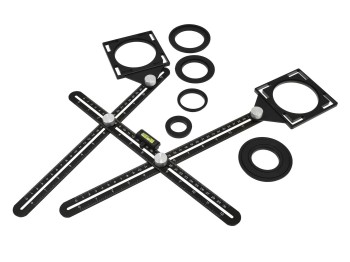 (obrázek pro) Víceúčelové dvoudílné skládací pravítko GEKO