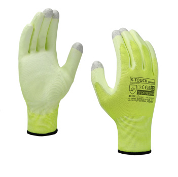 (obrázek pro) OCHRANNÉ RUKAVICE S PU povlakem X-TOUCH SCREEN 