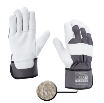 (obrázek pro) ZIMNÍ IZOLOVANÉ RUKAVICE X-PREMIUM VYZTUŽENÉ KOZÍ KŮŽÍ VEL. 10