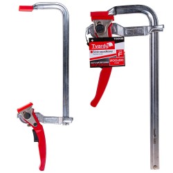 (obrázek pro) Svěrka rychloupínací ráčnová, typu F, 200 x 80 mm, kovaná GEKO