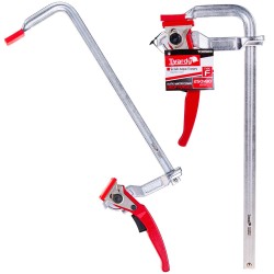 (obrázek pro) Svěrka rychloupínací ráčnová, typu F, 250 x 80 mm, kovaná GEKO