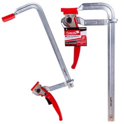 (obrázek pro) Svěrka rychloupínací ráčnová, typu F, 250 x 100 mm, kovaná GEKO