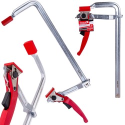 (obrázek pro) Svěrka rychloupínací ráčnová, typu F, 300 x 120 mm, kovaná GEKO