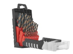 (obrázek pro) Vrtáky do kovu HSS, DIN 338, 1-13mm, sada 25ks TVARDY