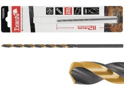 Černozlatý prodloužený vrták do kovu HSS 3,5 mm (obrázek pro) Černozlatý prodloužený vrták do kovu HSS 3,5 mm