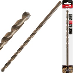 (obrázek pro) Dlouhý spirálový vrták HSS DIN1869 10,0 x 265 mm pozlacený