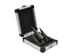 (obrázek pro) Sada kuželových stupňovitých vrtáků HSS M2 3 ks. (4-12,4-20,4-32 mm)