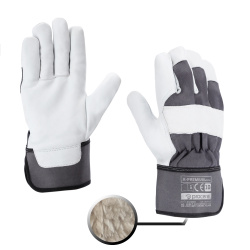 (obrázek pro) ZIMNÍ IZOLOVANÉ RUKAVICE X-PREMIUM VYZTUŽENÉ KOZÍ KŮŽÍ VEL. 10